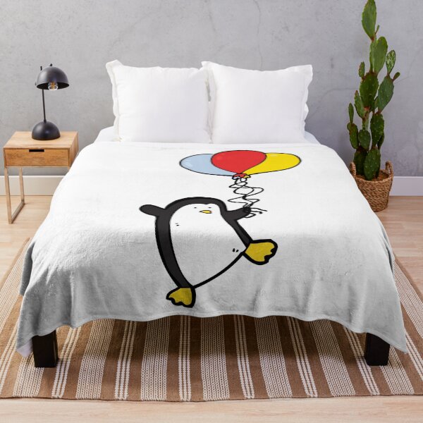 Item preview, Penguin with Balloons Cartoon designed and sold by BWAYZ.