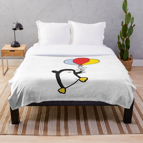 Artikelvorschau, Pinguin mit Ballons Cartoon entworfen und verkauft von BWAYZ.