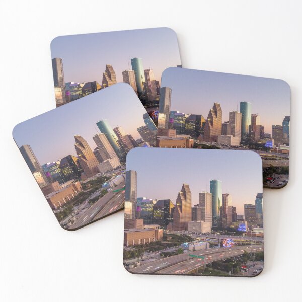 Item preview, Downtown Houston Skyline at dusk from above I-45 designed and sold by Raul Cano.