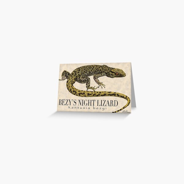 Bezy's Night Lizard Greeting Card