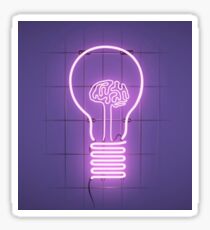 Neon Brain Sticker