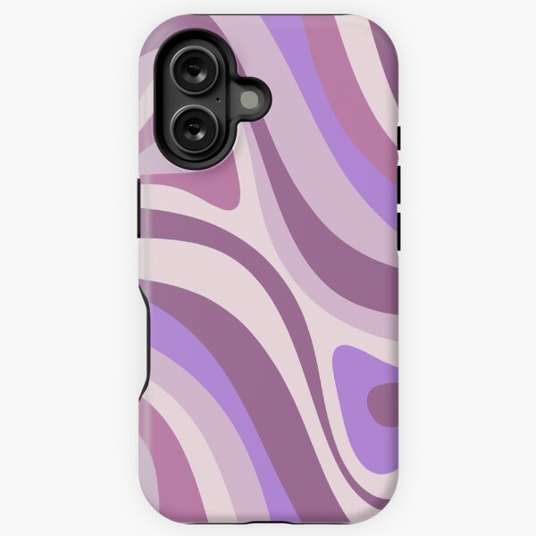 Item preview, New Groove Retro Liquid Swirl Abstract Pattern in Light Purple Lavender Violet designed and sold by kierkegaard.