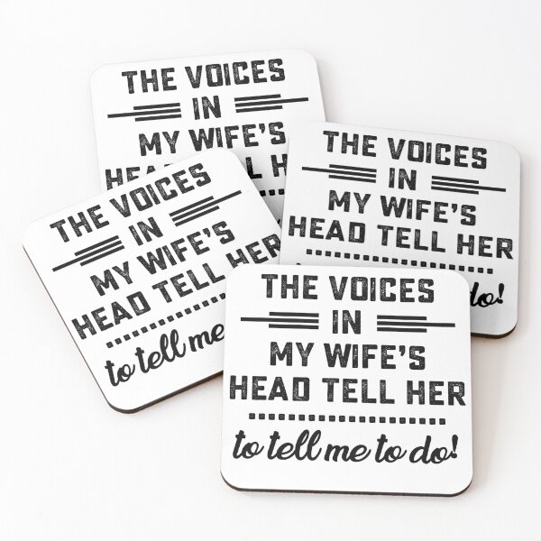 Item preview, I only do what the voices in my wife's head tell her to tell me to do designed and sold by hasanmasud.