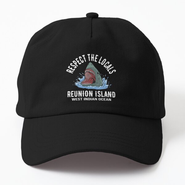  Respect The Locals Shark Hat Men Cap Cyan Blue Fishing