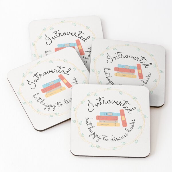 Item preview, Introverted But Happy to Discuss Books designed and sold by rosendosen.