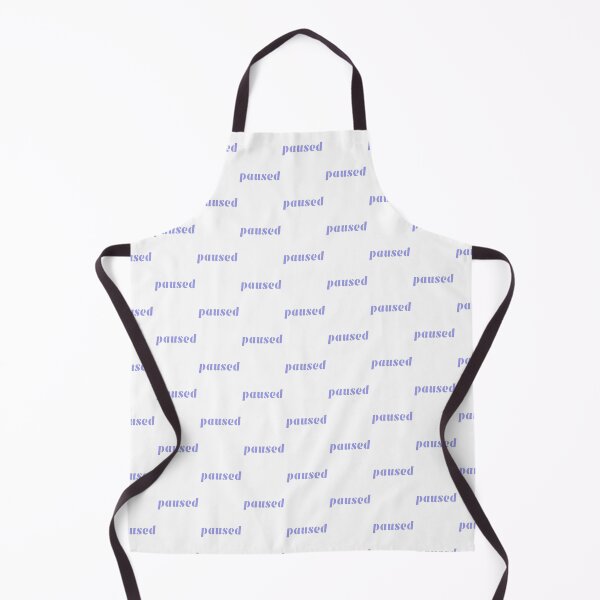 Item preview, paused, water letters, white designed and sold by AndPeace702.