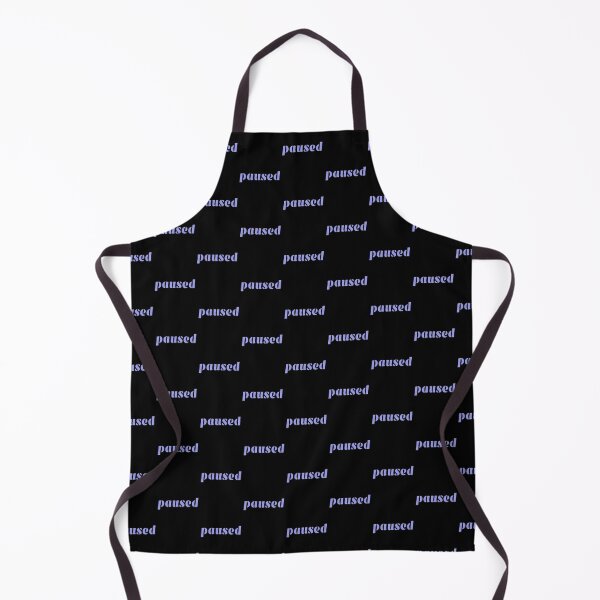 Item preview, paused, water letters, black designed and sold by AndPeace702.