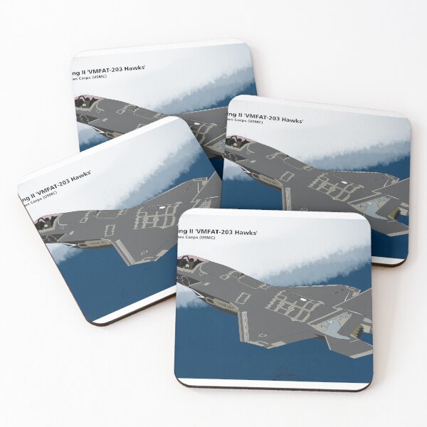 Item preview, F-35B Lightning II VMFAT-203 'Hawks' (Fictional) designed and sold by IkhsanMajid22.
