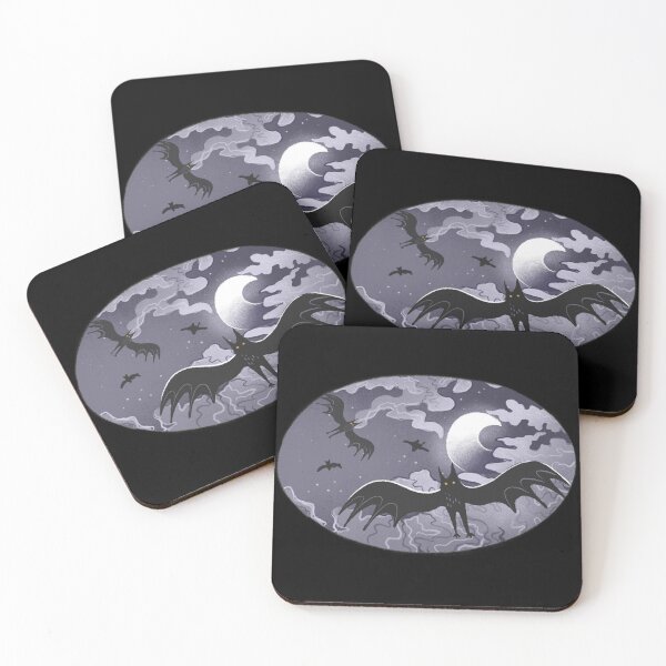 Item preview, Creepy bats and the MOON designed and sold by jasmineberry.