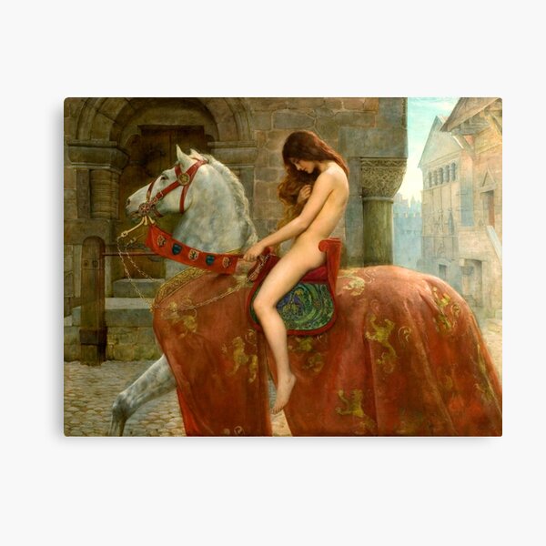 Lady Godiva by John Collier, Lady, Godiva, John, Colier, Collier, Historic, Painting Canvas Print