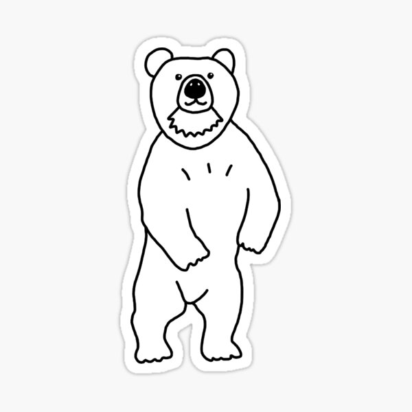 Standing Bear / Seisova Karhu Sticker