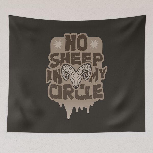 Item preview, No Sheep in My Circle - Stay Away From Negativity designed and sold by Tatzki-Design.