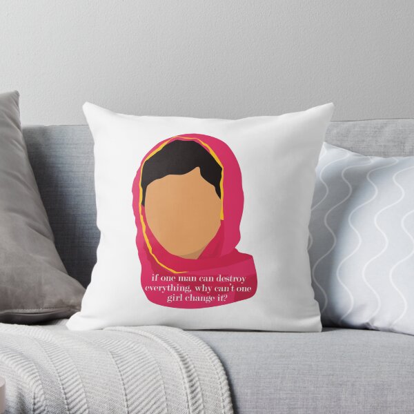 malala Throw Pillow