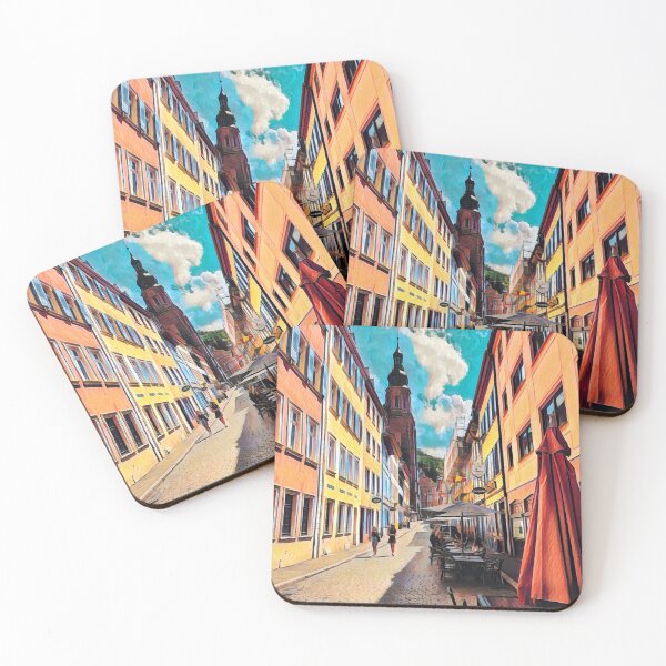 Item preview, Streets of Heidelberg designed and sold by Sofia-Draws.