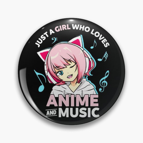 Item preview, Just A Girl Who Loves Anime and Music Women Anime Teen Girls designed and sold by DPankdesign.