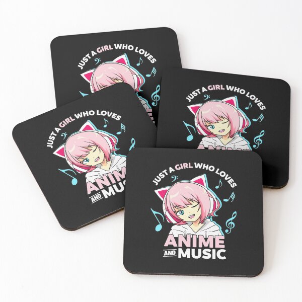 Item preview, Just A Girl Who Loves Anime and Music Women Anime Teen Girls designed and sold by DPankdesign.