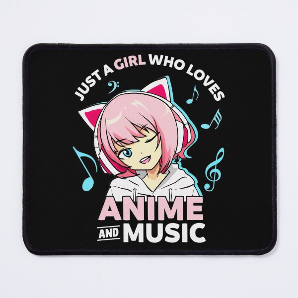 Item preview, Just A Girl Who Loves Anime and Music Women Anime Teen Girls designed and sold by DPankdesign.