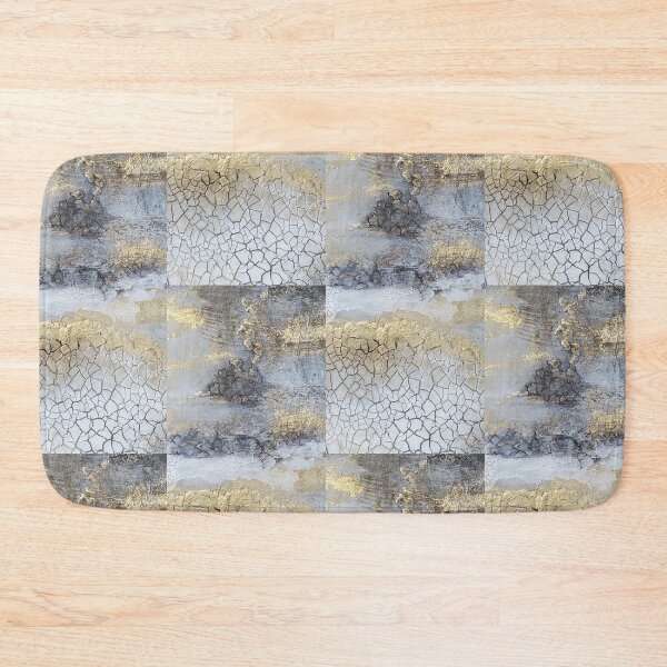 Item preview, Black and Gold Cracked Marble designed and sold by ResinArtbyTana.