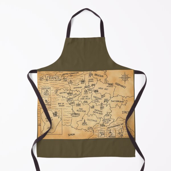 Item preview, Brown Vintage France Map designed and sold by Sheridan T.