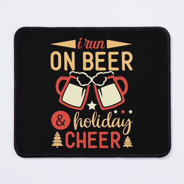 Item preview, I Run On Beer And Holiday Cheer | Christmas Gift Ideas designed and sold by DrawingBoard.