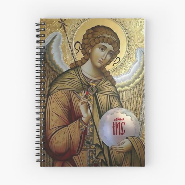 Item preview, Archangel Michael - Beautiful and Elegant Gold and Silver Byzantine Icon designed and sold by Angelkrs.