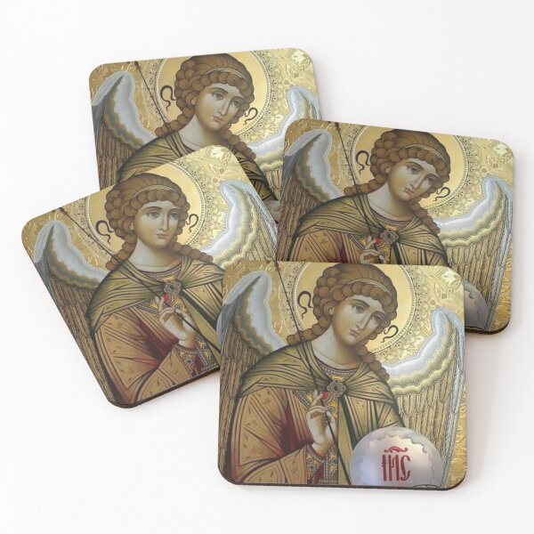 Item preview, Archangel Michael - Beautiful and Elegant Gold and Silver Byzantine Icon designed and sold by Angelkrs.