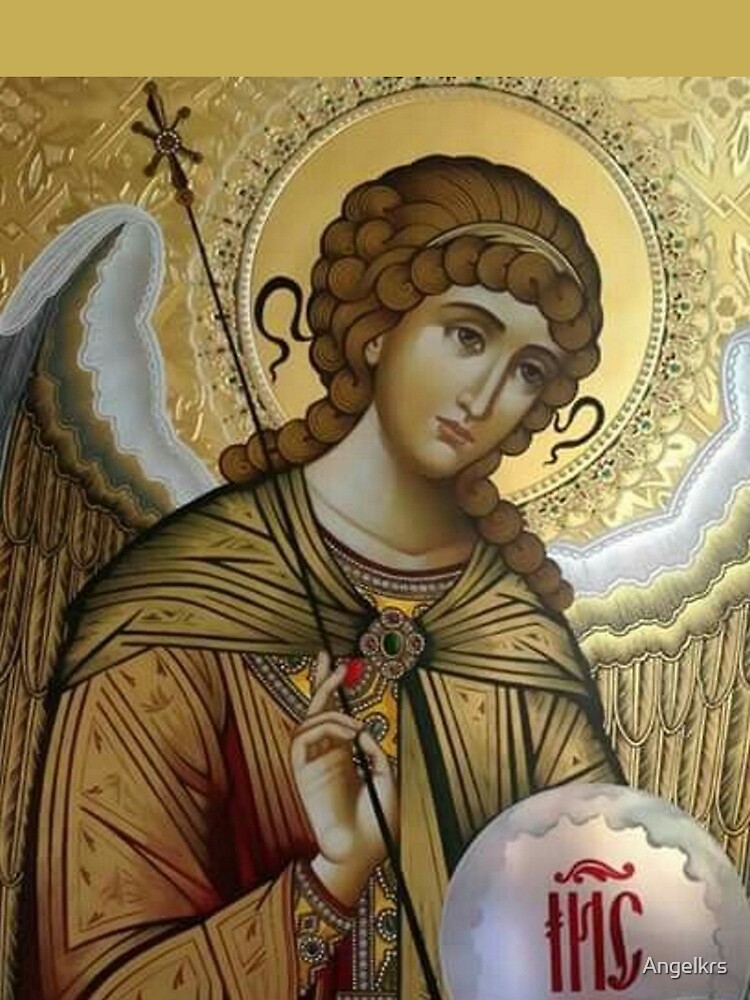 Archangel Michael - Beautiful and Elegant Gold and Silver Byzantine Icon |  Mini Skirt