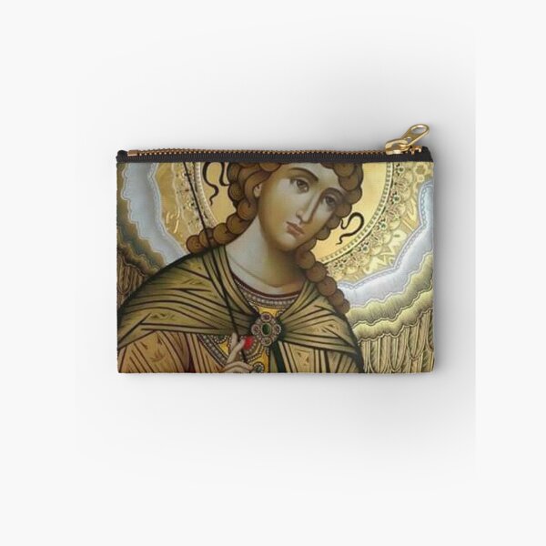 Item preview, Archangel Michael - Beautiful and Elegant Gold and Silver Byzantine Icon designed and sold by Angelkrs.