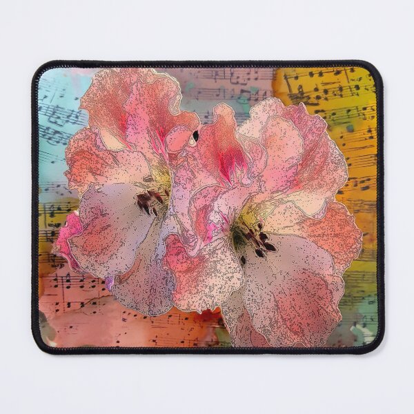 Item preview, Pelagonia Flower Music Collage designed and sold by Honey Myrtle Studio.