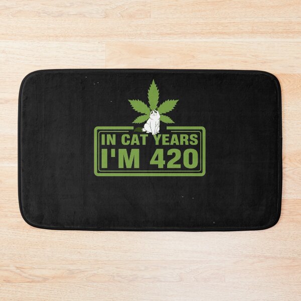 Item preview, In Cat Years I'm 420-gunny weed smoker gift idea designed and sold by BRtisticDesigns.