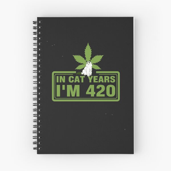 Item preview, In Cat Years I'm 420-gunny weed smoker gift idea designed and sold by BRtisticDesigns.
