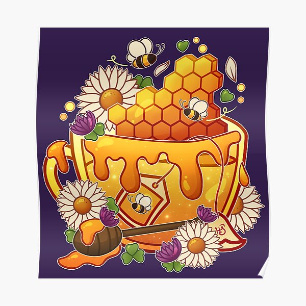 &ldquo;Honeycomb Teacup&rdquo; Poster by heysoleilart | Redbubble