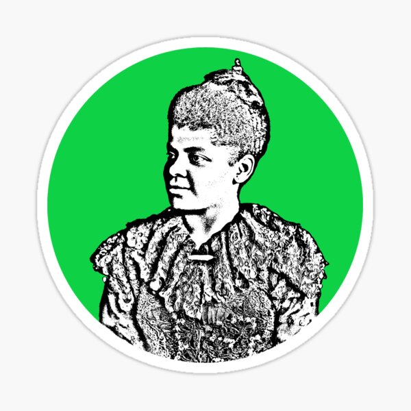 Vista previa del artículo con la obra «Plantilla Ida B Wells», diseñado y vendido por KJCasey1982.