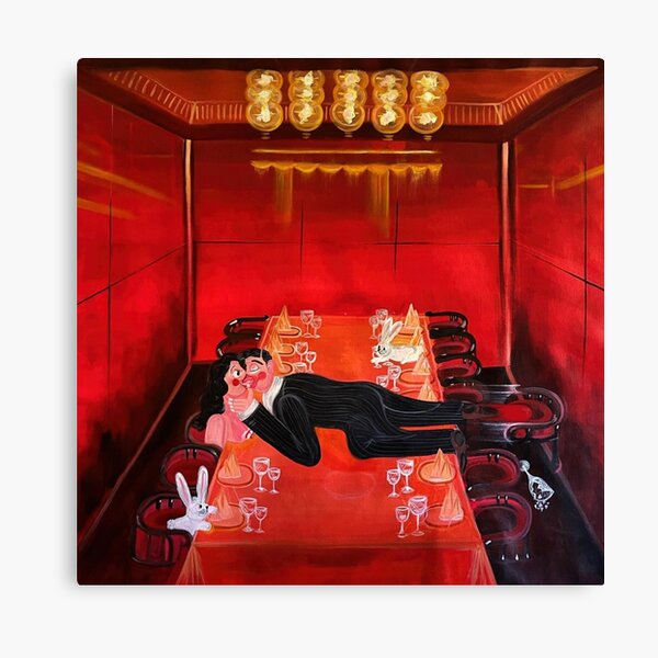 Kissing Oh De laval Canvas Print