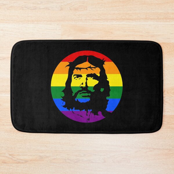 Artikelvorschau, Regenbogen Jesus entworfen und verkauft von RevolutionInPaint.