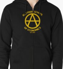 Austrian School Economics Capitalism Libertarian Zipped Hoodie