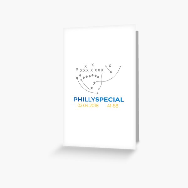 Philly Special Football Play Greeting Card by Visual Design