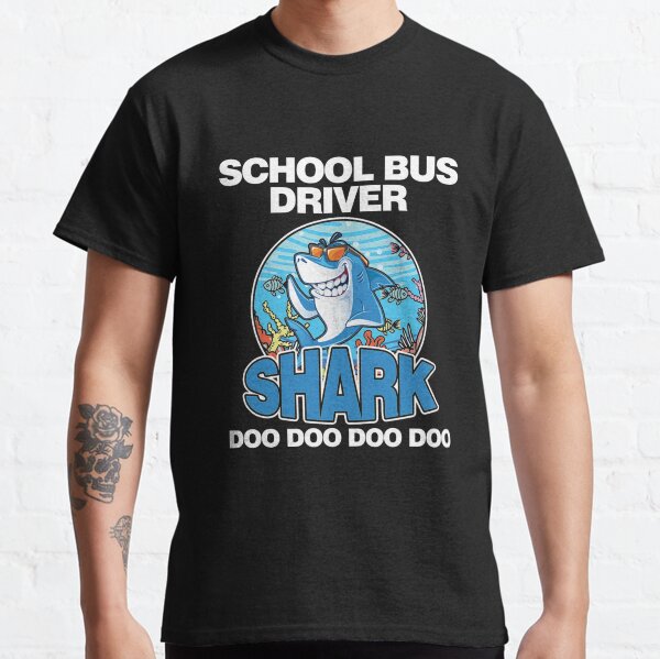 aquatic creature fish marine life school bus driver shark doo doo