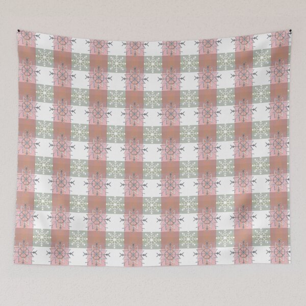 Item preview, Snowflakes on Plaid designed and sold by FunFitsFactory.