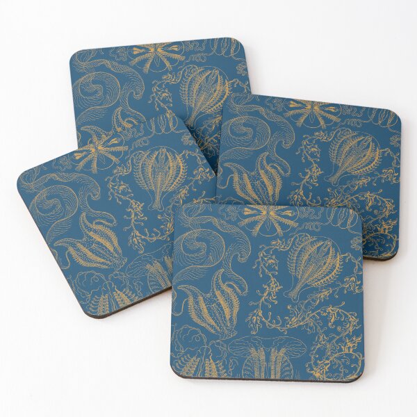 Item preview, Micro-Nature no 2 - Bronze on Navy background designed and sold by Point-Of-DD.