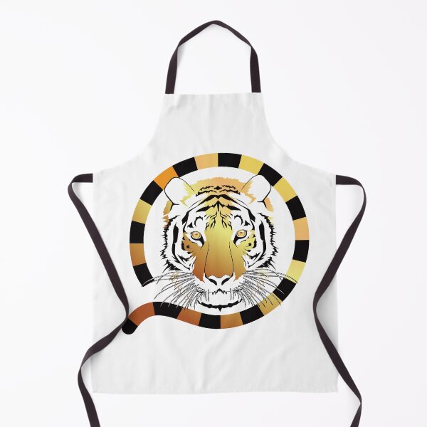 Item preview, orange tiger face designed and sold by Queengood.
