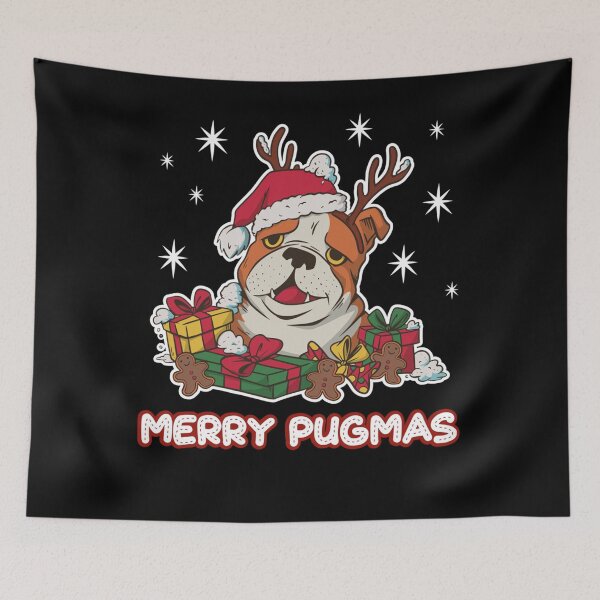 Item preview, Merry Pugmas Chistmas  designed and sold by theresamorelli.