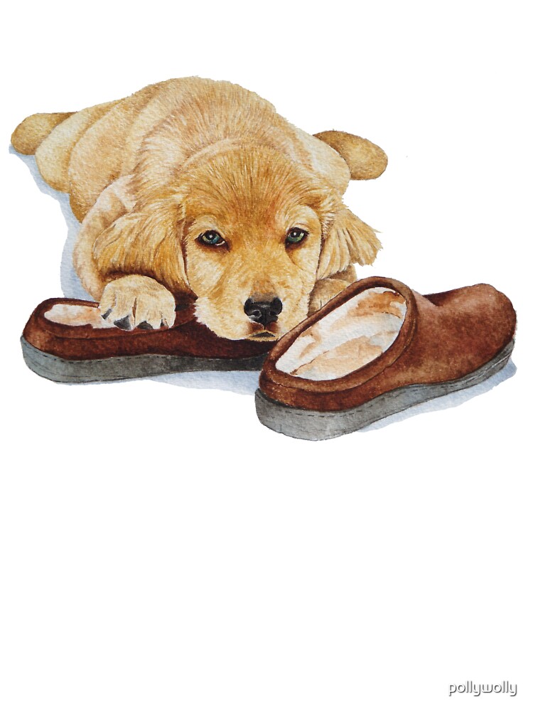 golden retriever slippers