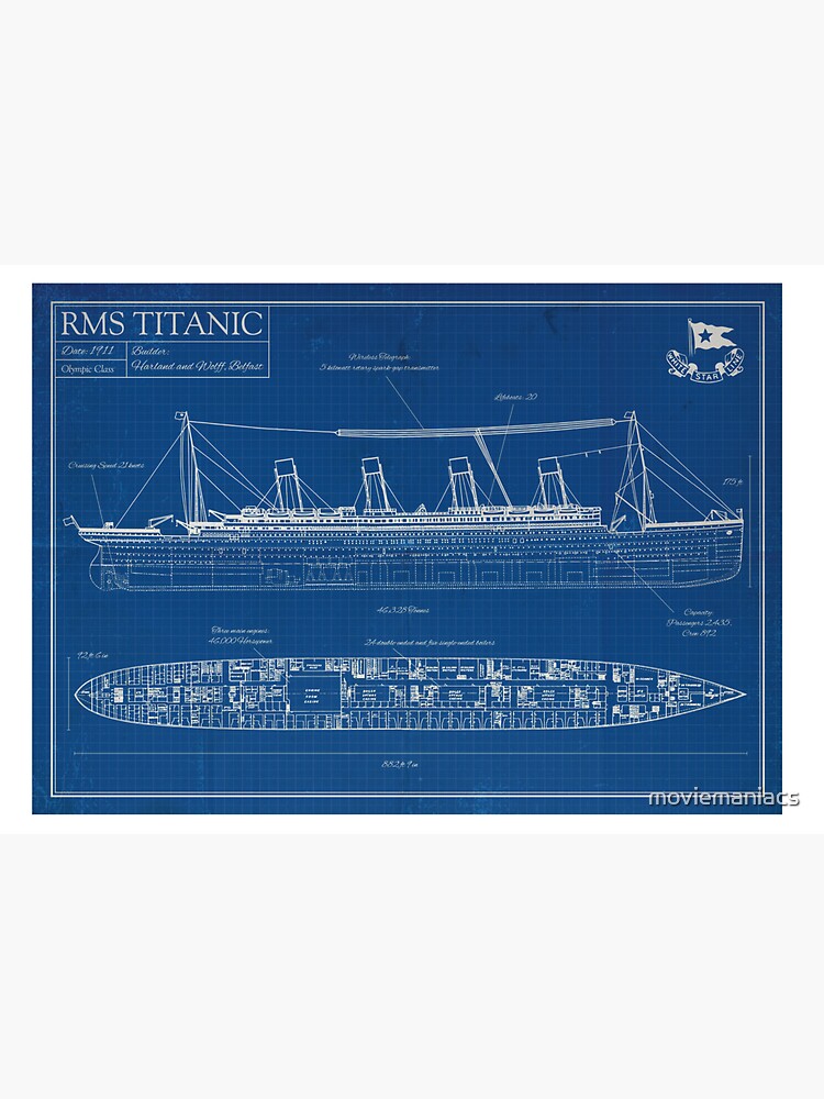 RMS Titanic - Blueprint by moviemaniacs