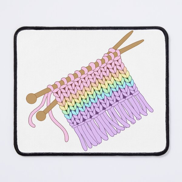 Item preview, Knit Pride Flag (Light Pastel Rainbow) designed and sold by nklange240.