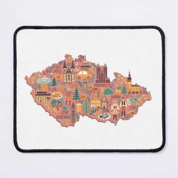 Item preview, Czechia Travel Map designed and sold by mattpanta.
