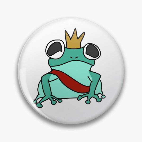 Item preview, Royal Frog Sticker designed and sold by CottageGremlinn.
