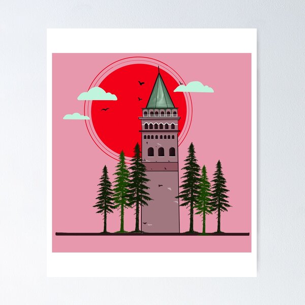 Item preview, Tower with conifers designed and sold by thatsit-itslit.