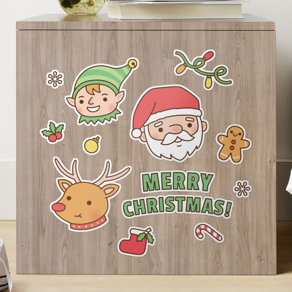 Cute Christmas Sticker for Sale by ifiddlediddle