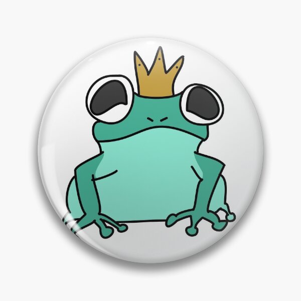 Item preview, Royal Frog Sticker designed and sold by CottageGremlinn.